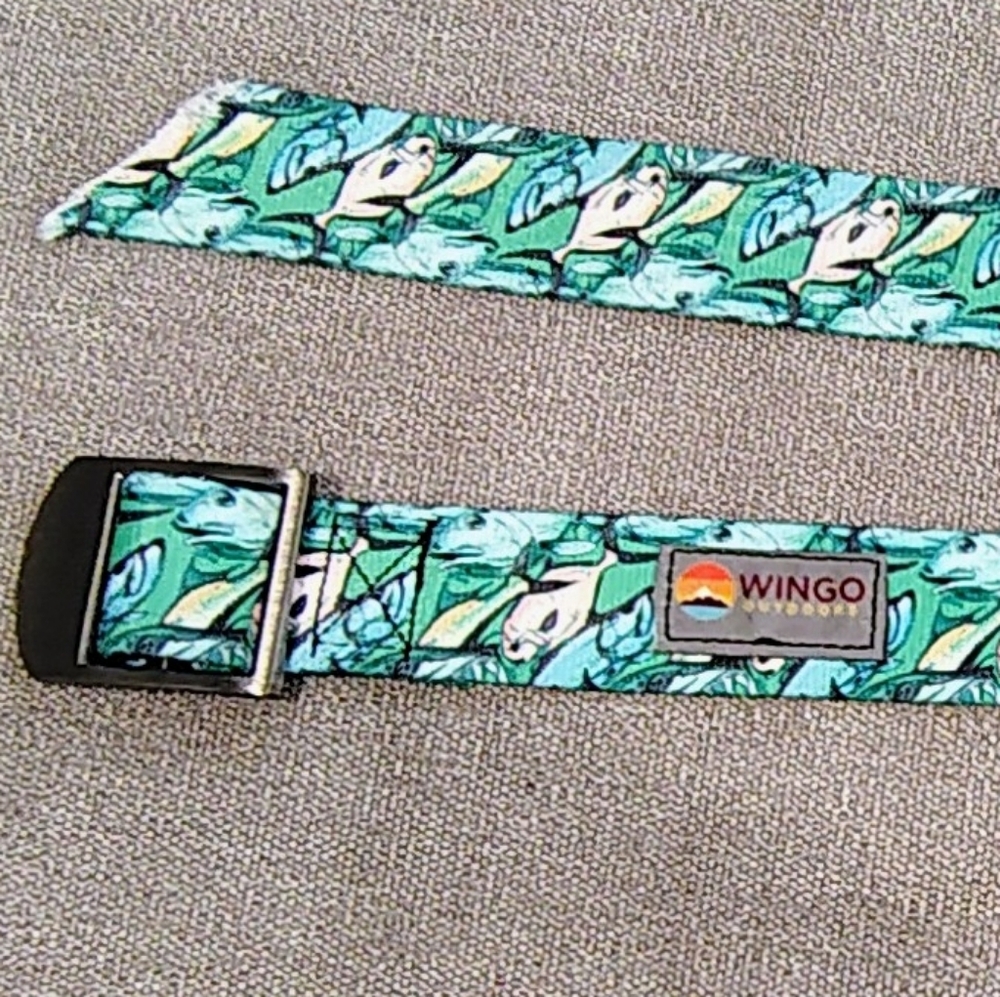 Wingo Fishing Belt 42" Basecamp Zero-slip Buckle- Bonefish Permit Tarpon - Picture 5 of 9